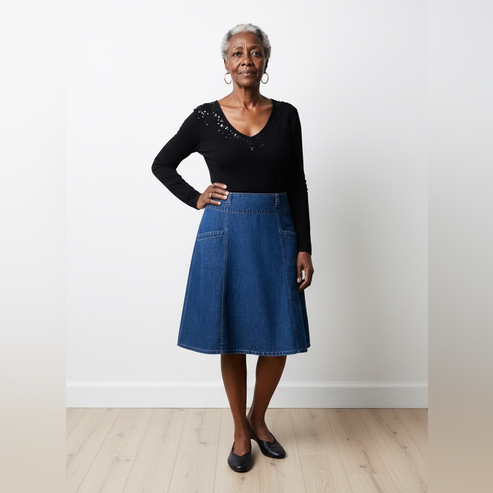 Kim Rogers Denim Skirt